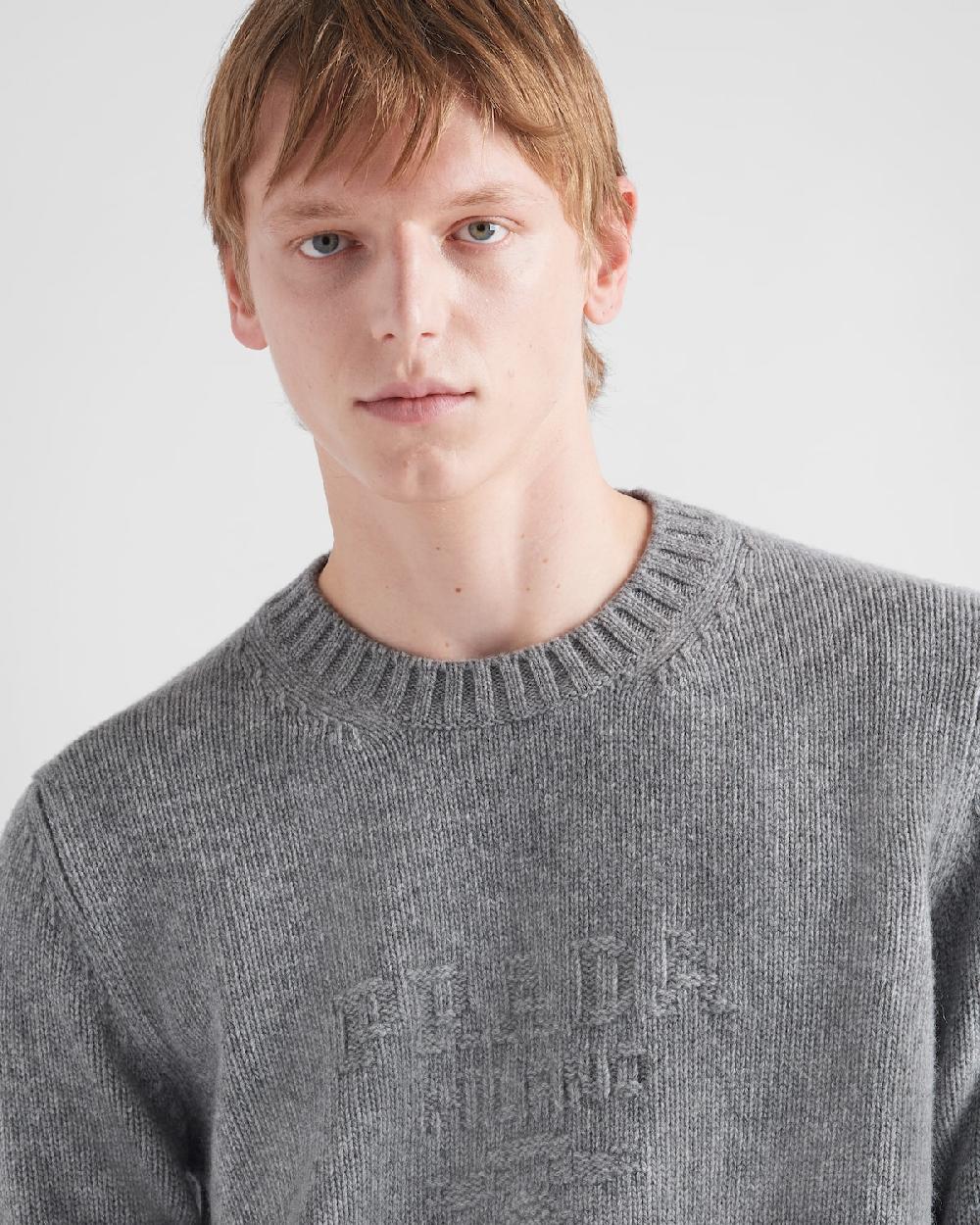 Prada Jersey De Lana Y Cachemir Con Cuello Redondo