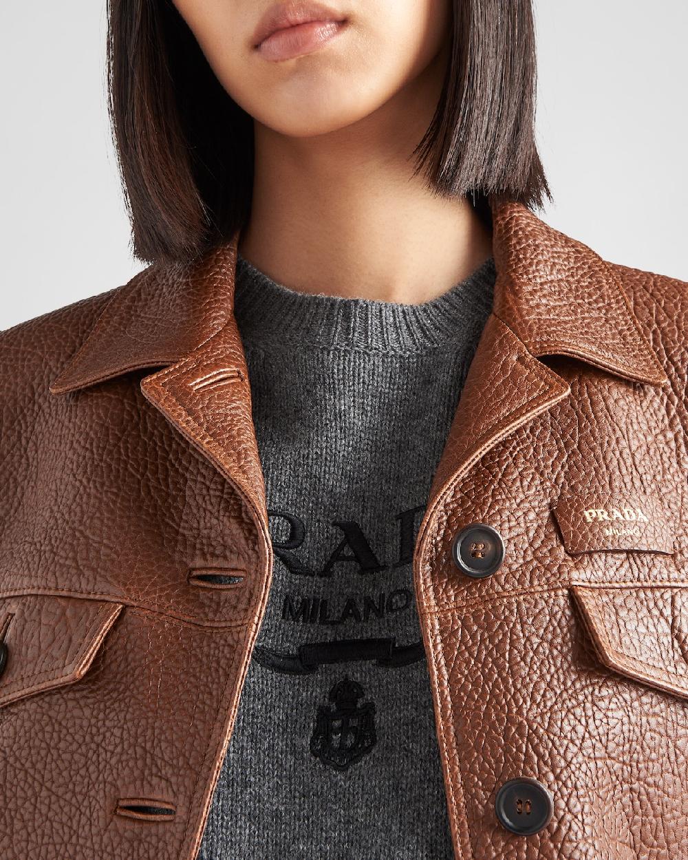 Prada Jersey De Lana Y Cachemir Con Cuello Redondo