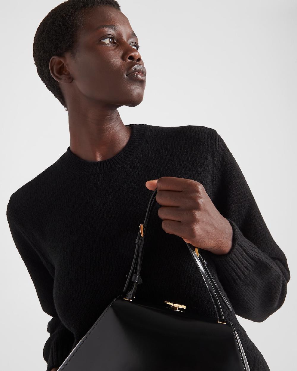 Prada Jersey De Lana Y Cachemir Con Cuello Redondo