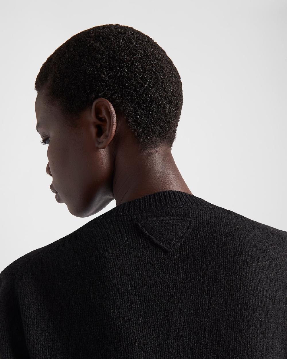 Prada Jersey De Lana Y Cachemir Con Cuello Redondo