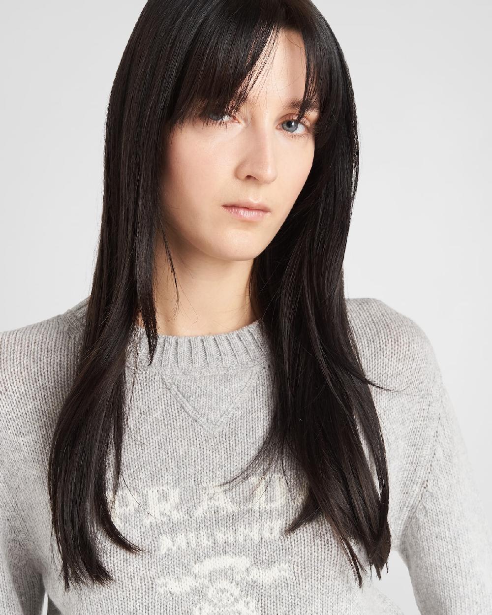 Prada Jersey De Lana Y Cachemir Con Cuello Redondo