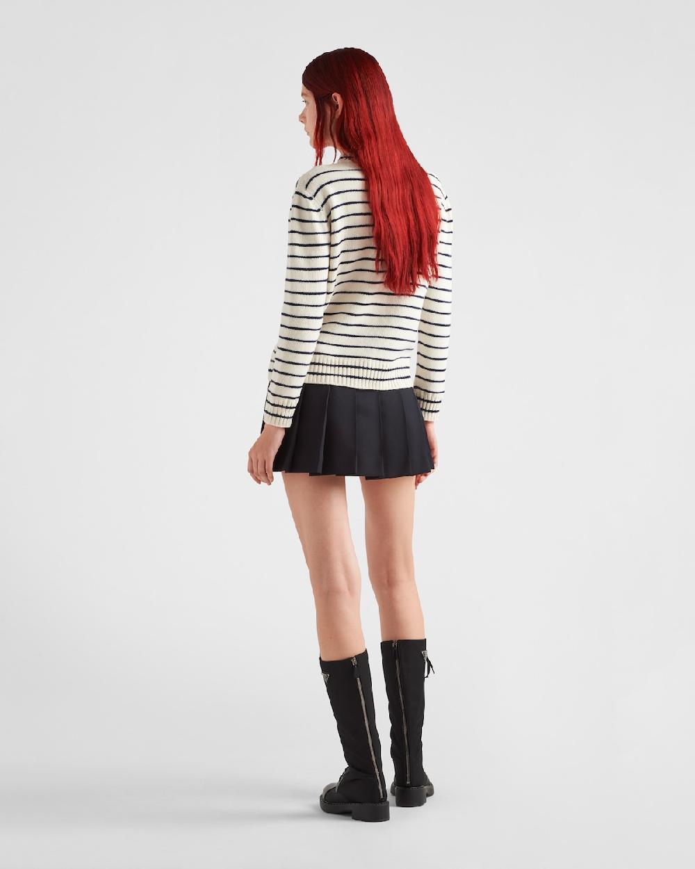 Prada Jersey De Lana Y Cachemir Con Cuello Redondo