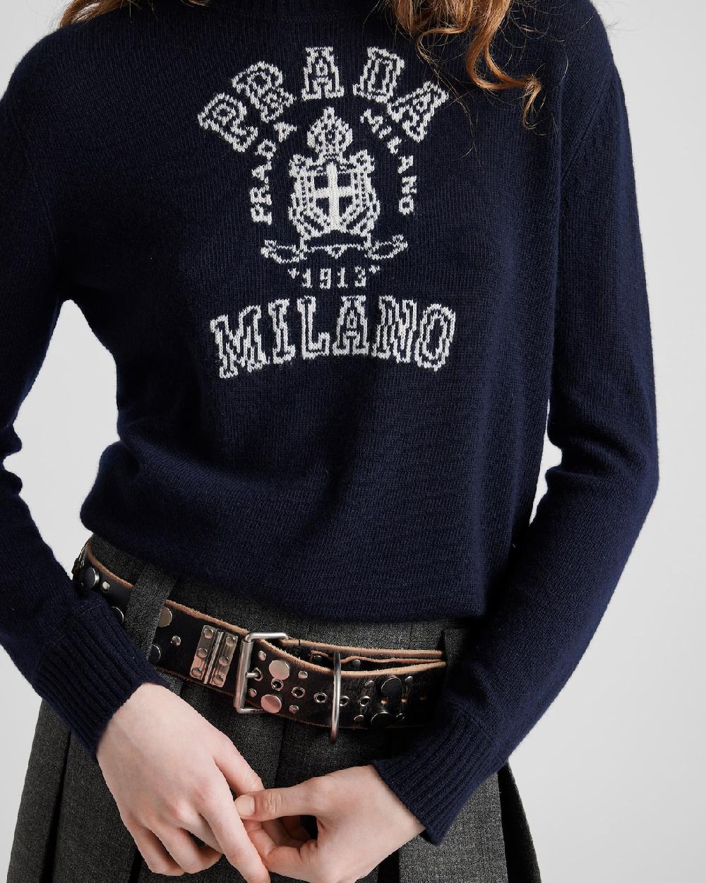 Prada Jersey De Lana Y Cachemir En Intarsia