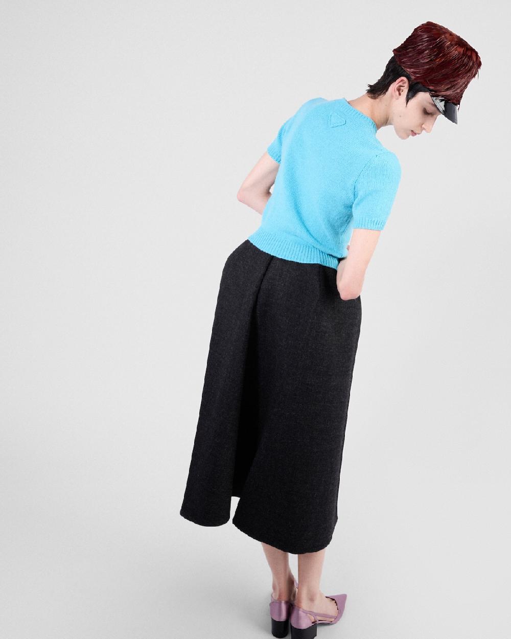 Prada Jersey De Manga Corta En Cachemir