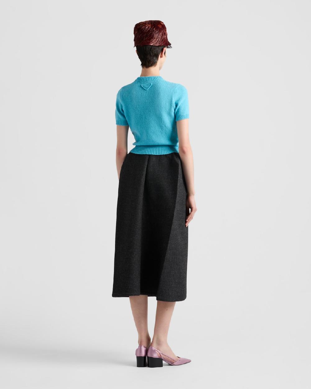 Prada Jersey De Manga Corta En Cachemir