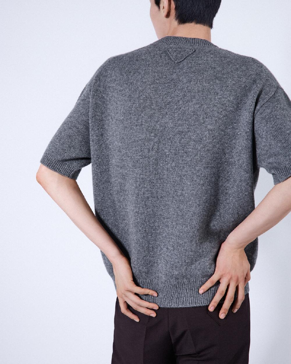 Prada Jersey De Manga Corta En Re-Cashmere