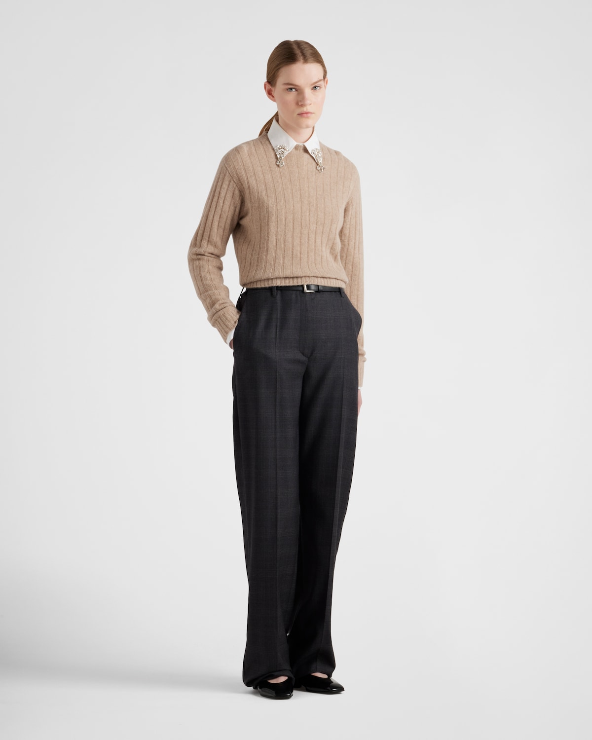 Prada Jersey de Re-Cashmere corto