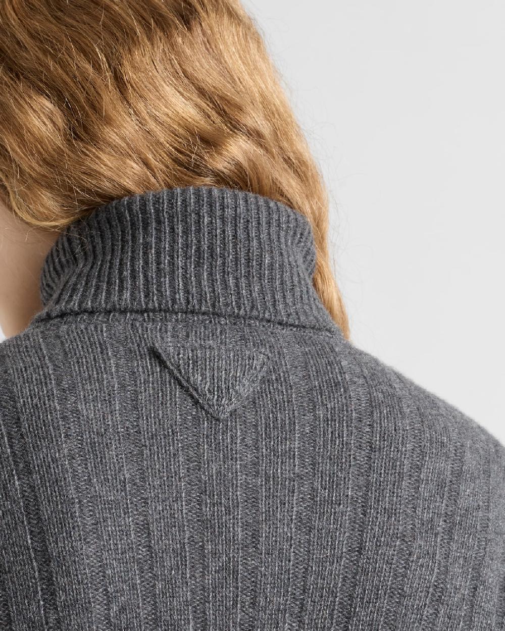 Prada Jersey De Re-Cashmere De Cuello Alto