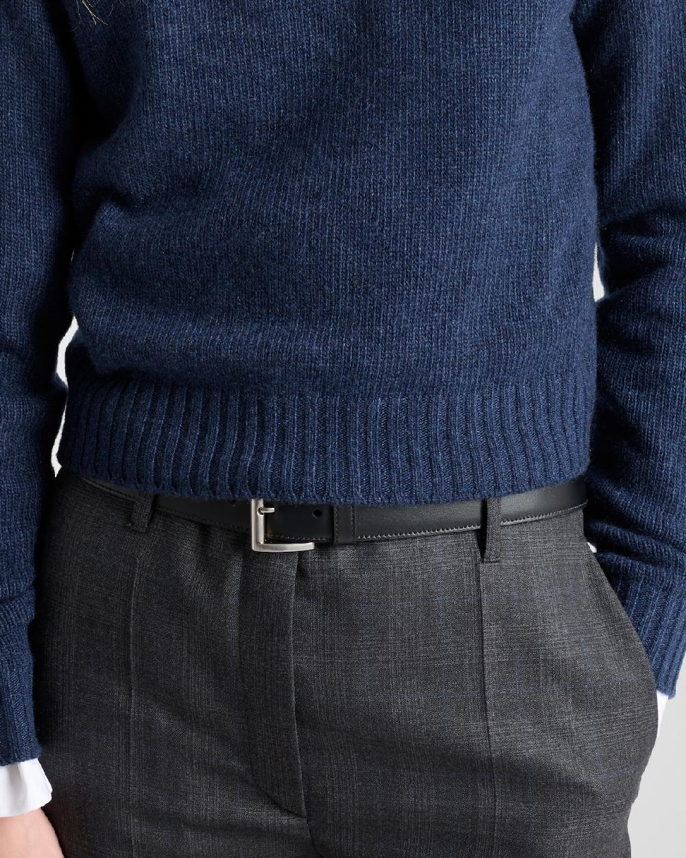 Prada Jersey De Re-Cashmere En Punto Acanalado