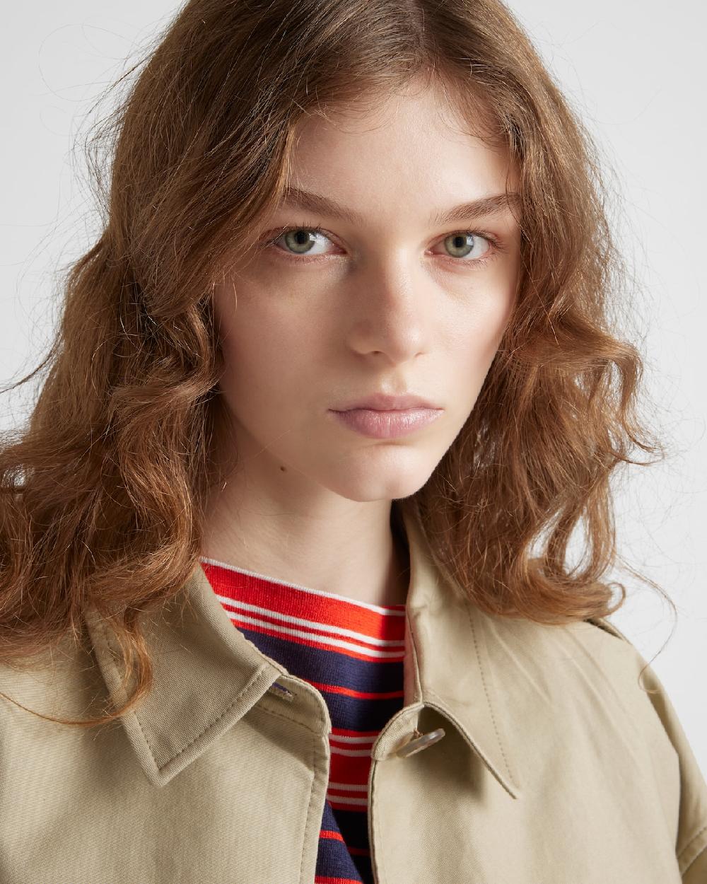 Prada Jersey De Seda Con Cuello Barco