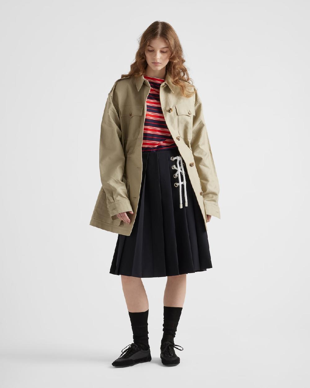 Prada Jersey de seda con cuello barco