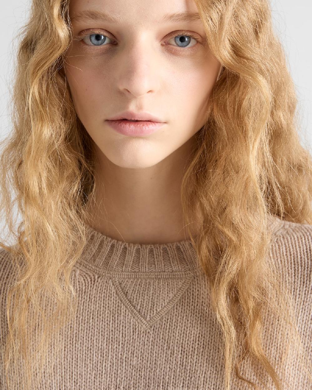 Prada Jersey En Cachemir Y Lana Con Logo Prada