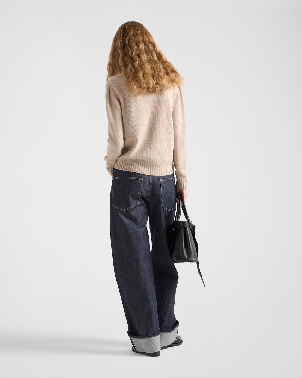 Prada Jersey En Cachemir Y Lana Con Logo Prada