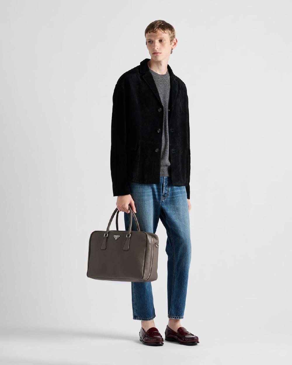 Prada Maletín de piel