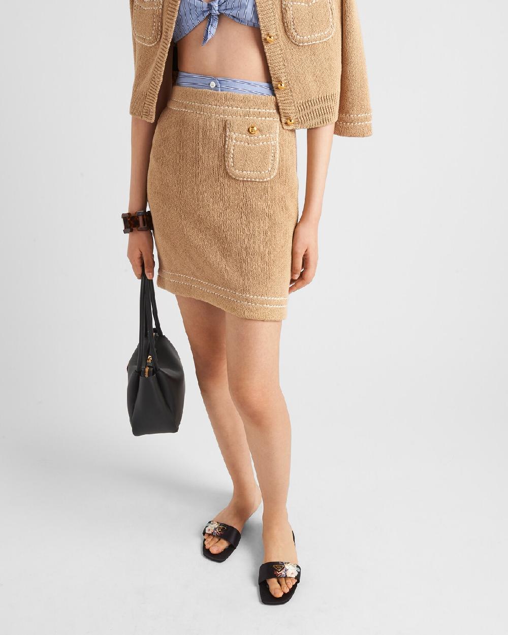 Prada Minifalda De Algodón