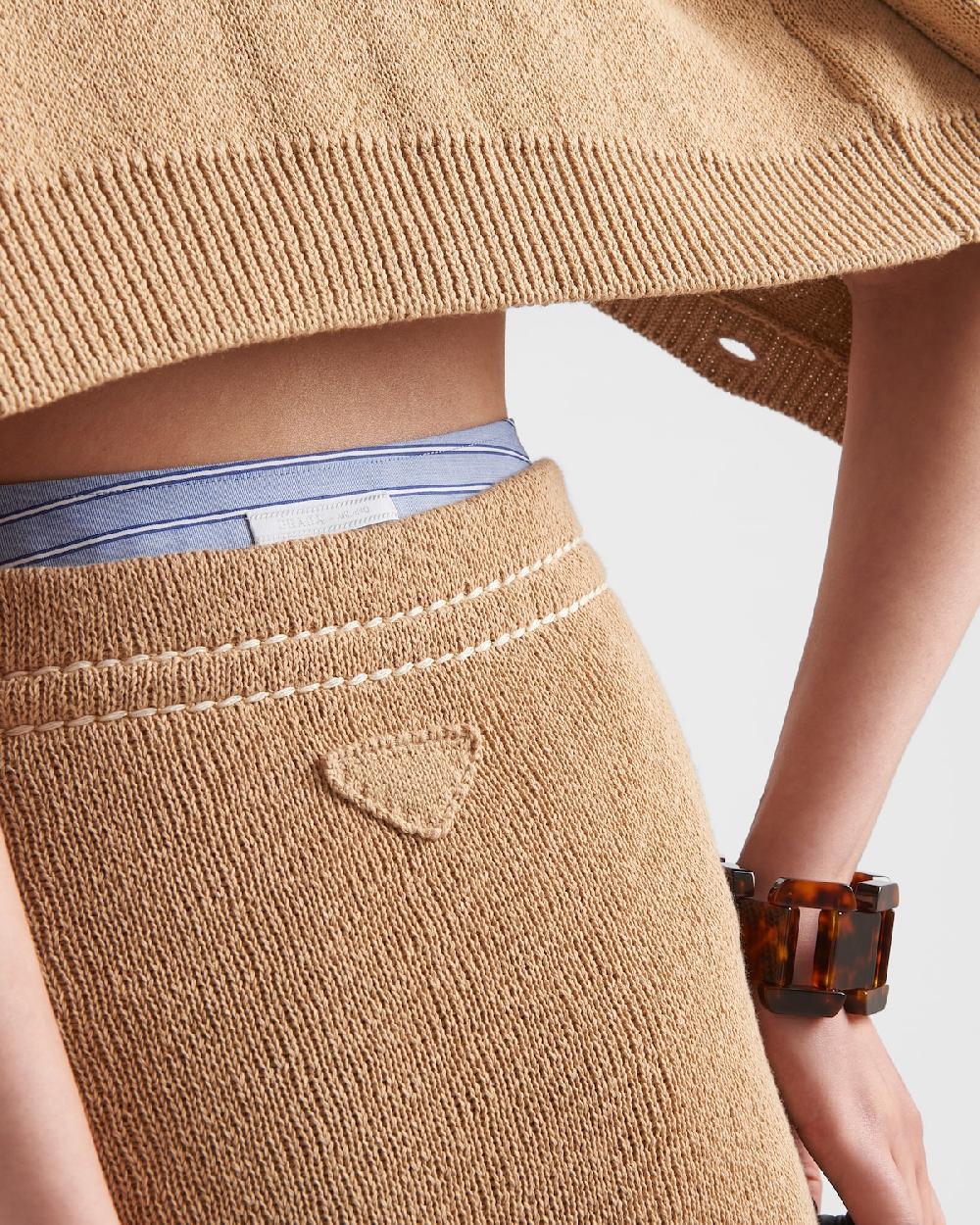 Prada Minifalda De Algodón