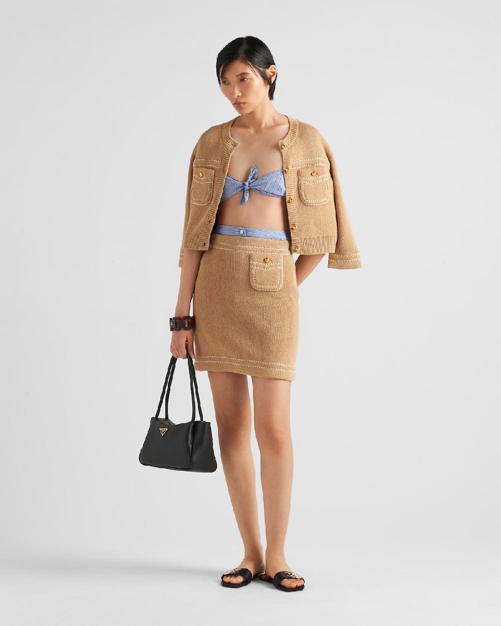 Prada Minifalda de algodón