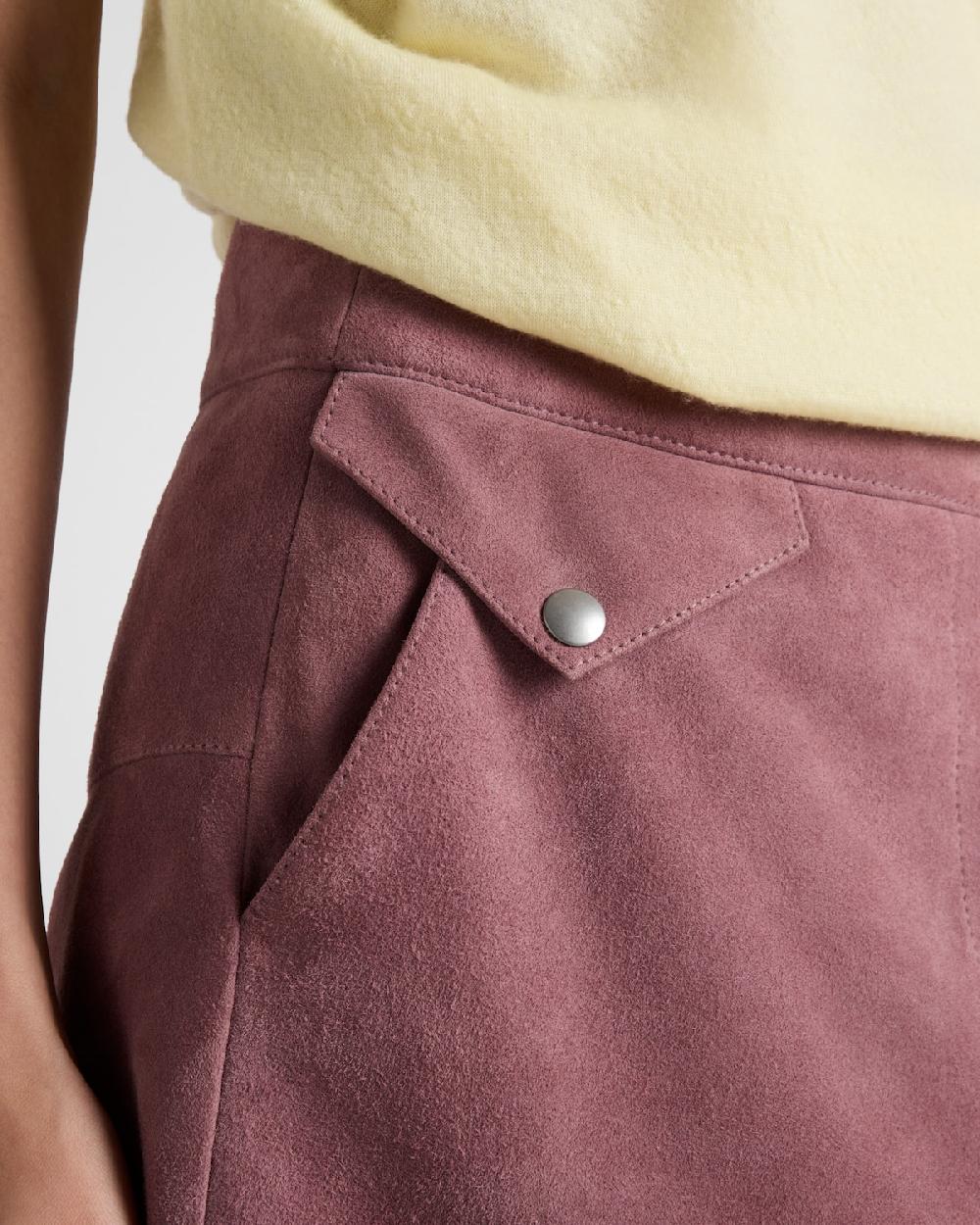 Prada Minifalda De Ante