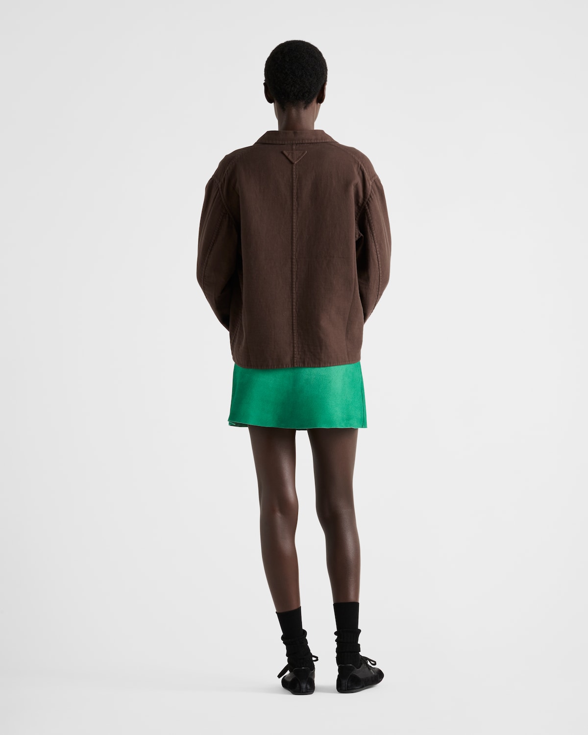 Prada Minifalda De Ante