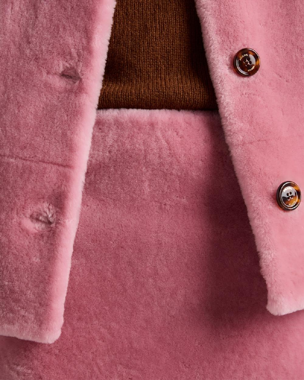 Prada Minifalda De Borreguillo