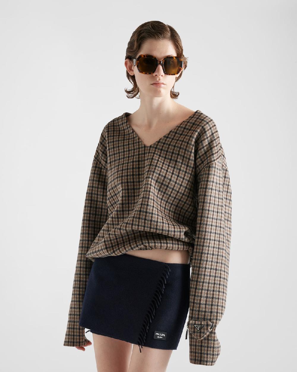 Prada Minifalda De Cachemir