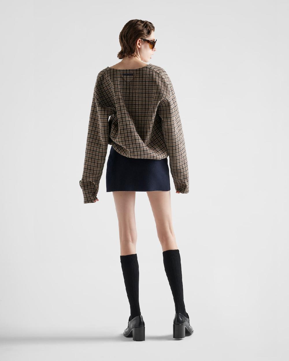 Prada Minifalda De Cachemir