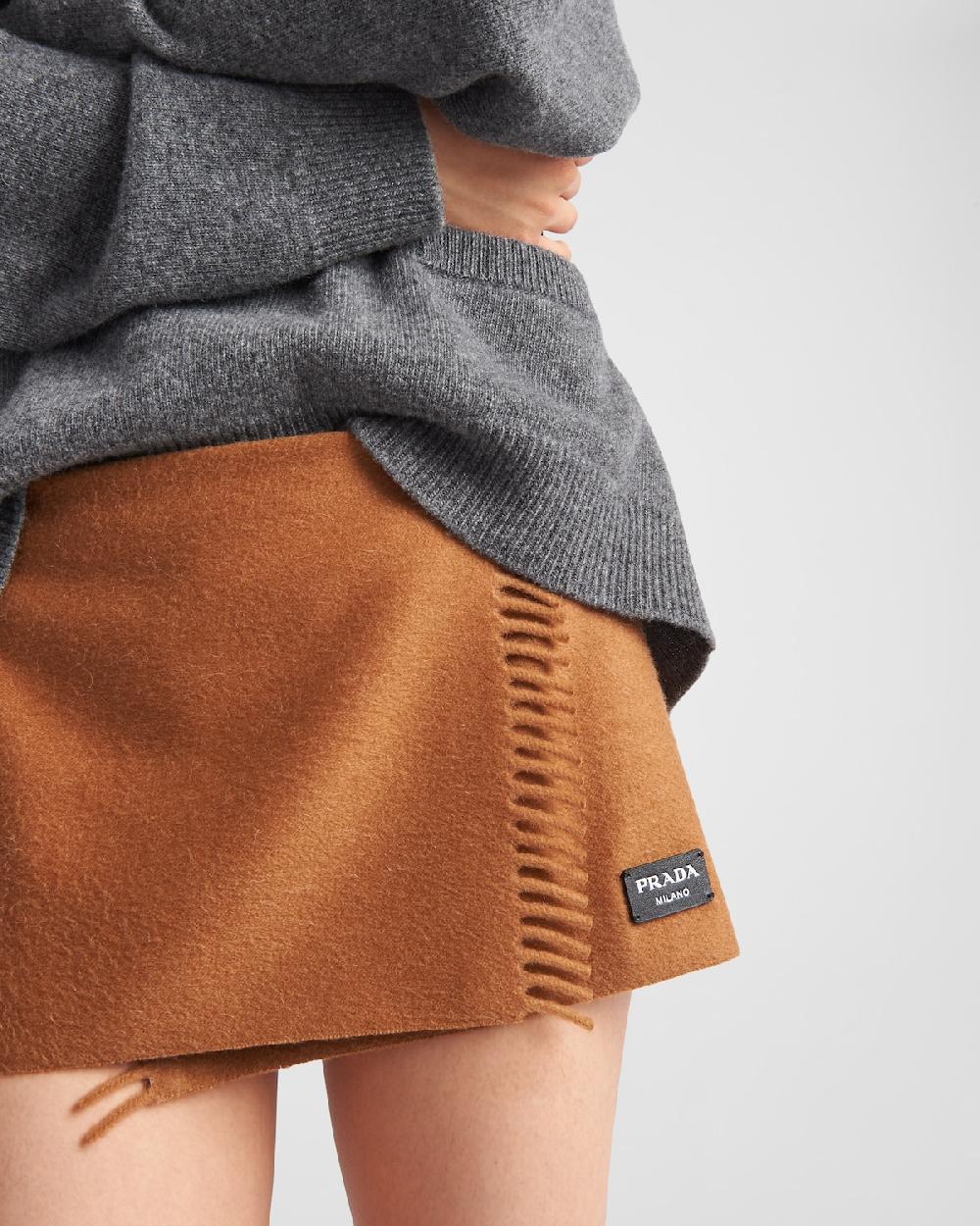 Prada Minifalda De Cachemir