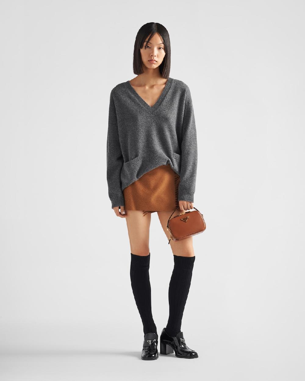 Prada Minifalda de cachemir