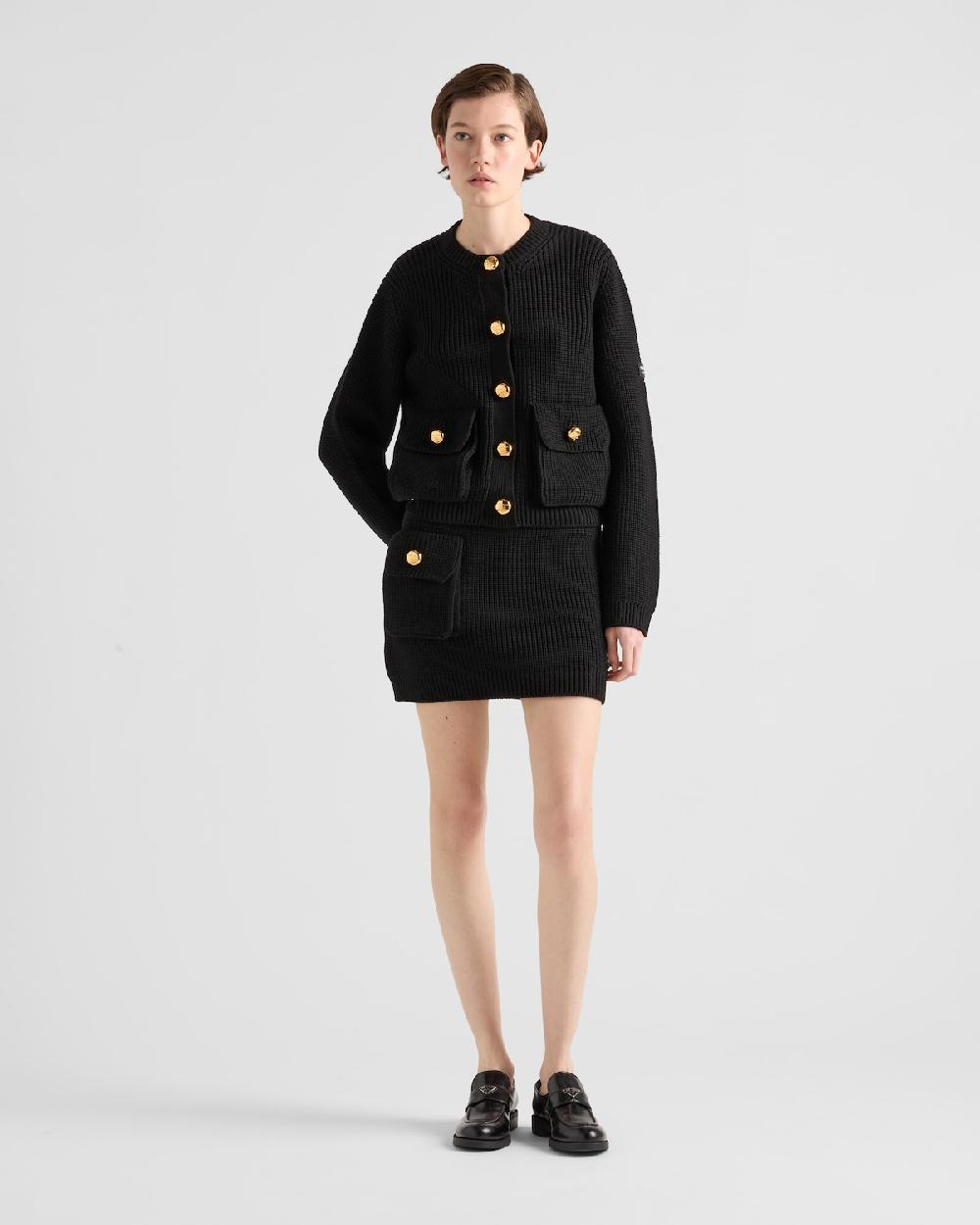 Prada Minifalda de lana