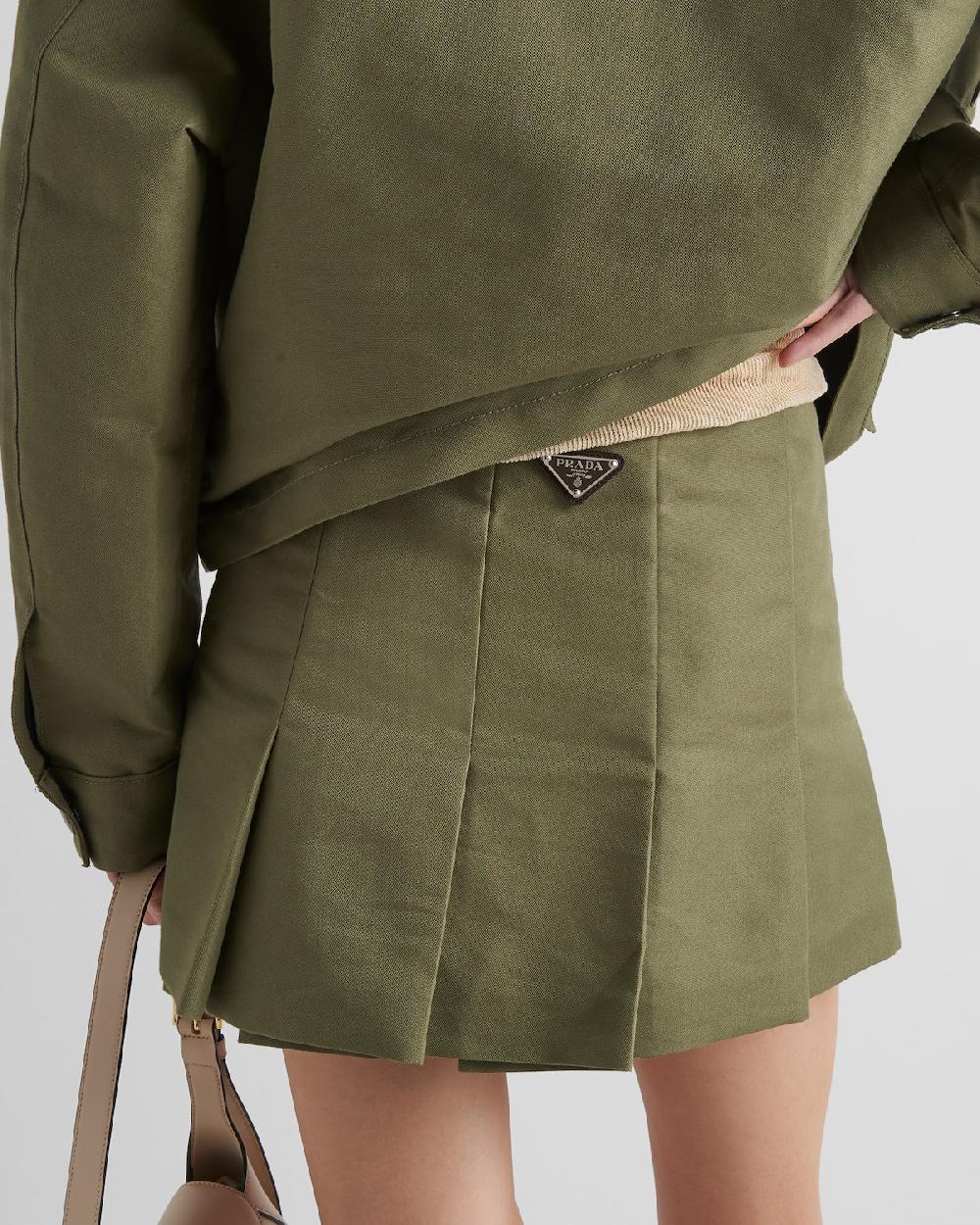 Prada Minifalda De Lona Técnica