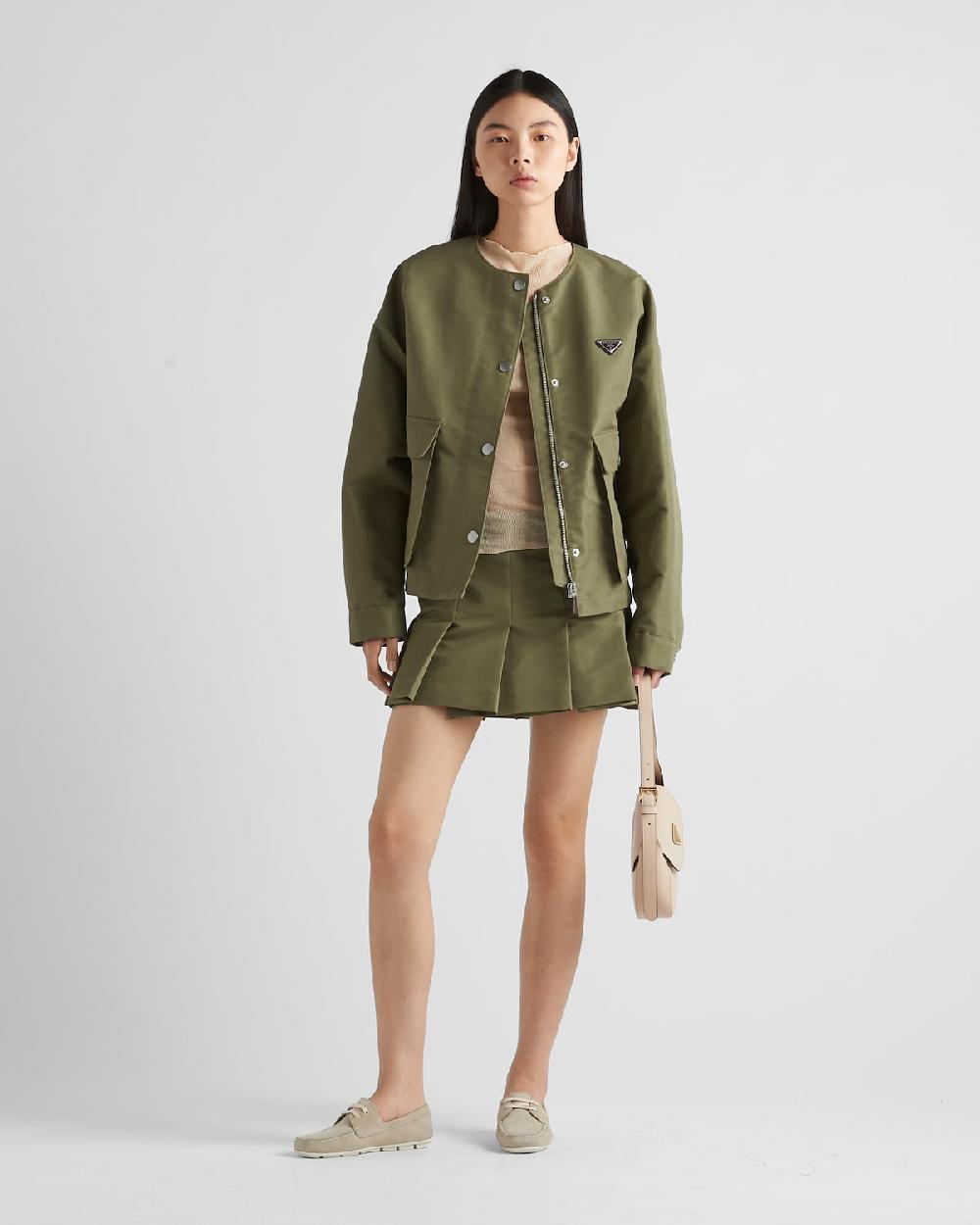 Prada Minifalda de lona técnica