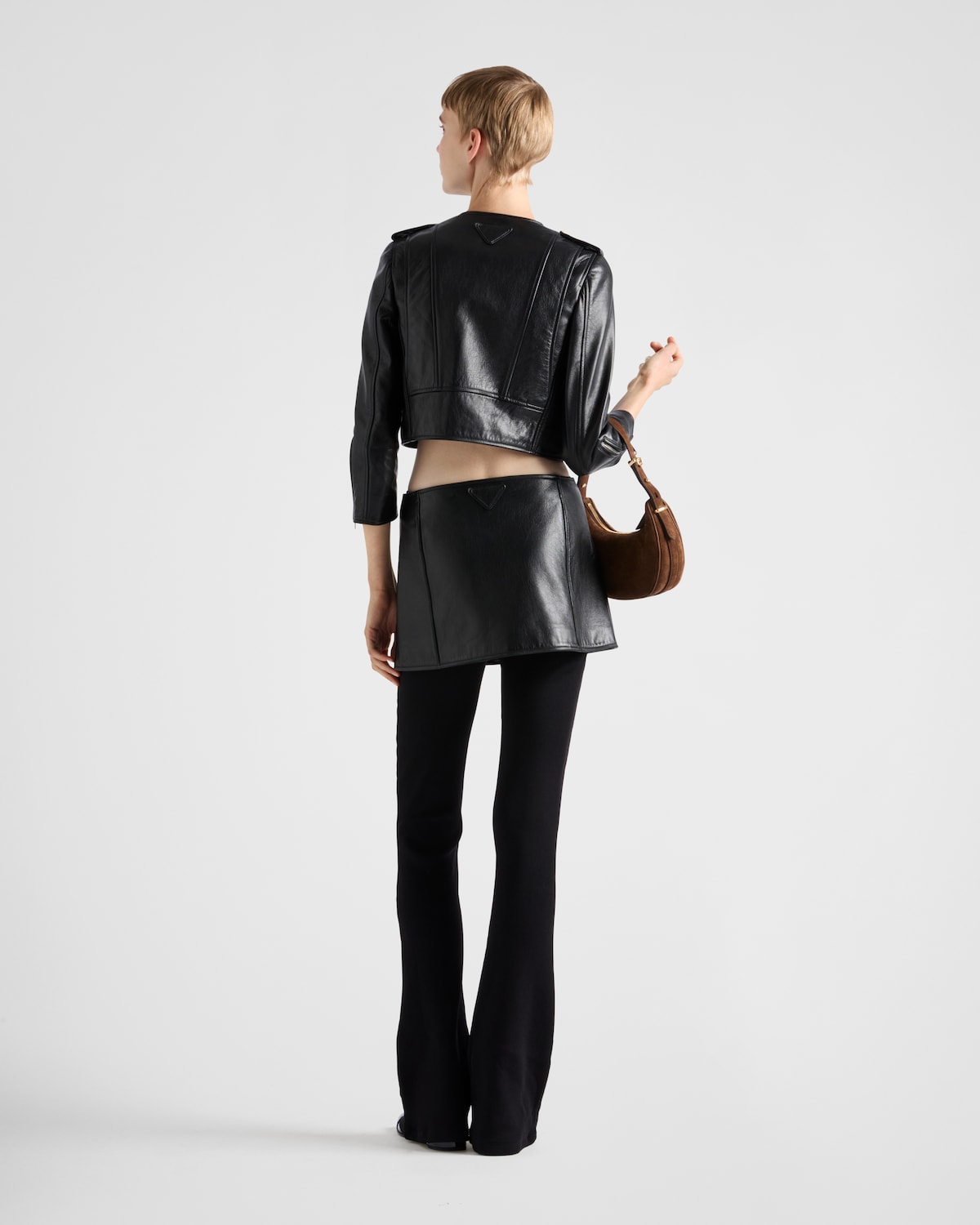 Prada Minifalda De Piel