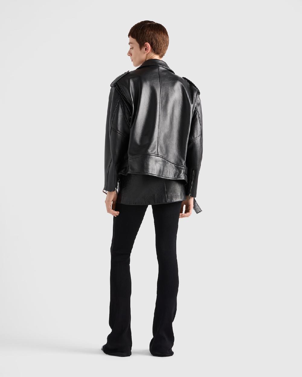 Prada Minifalda De Piel