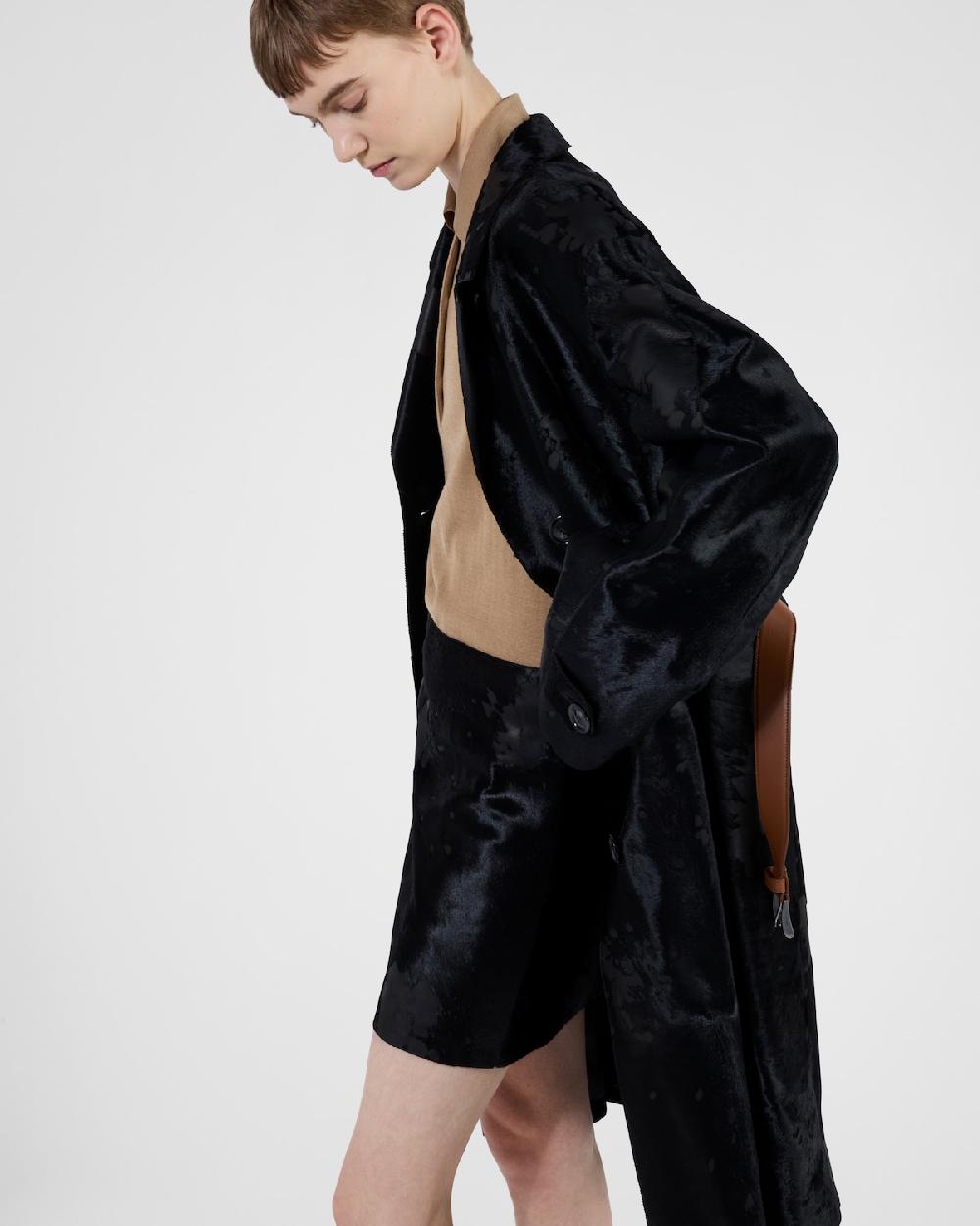 Prada Minifalda De Piel