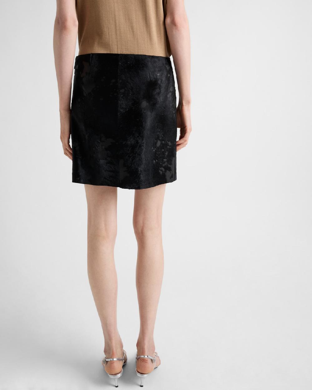 Prada Minifalda De Piel