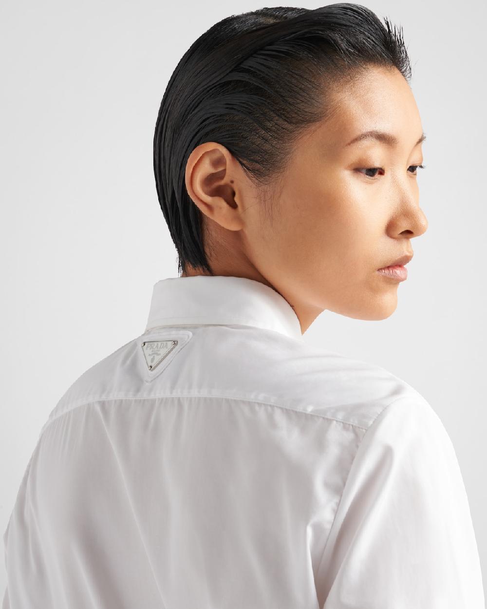 Prada Minivestido Camisero De Popelín