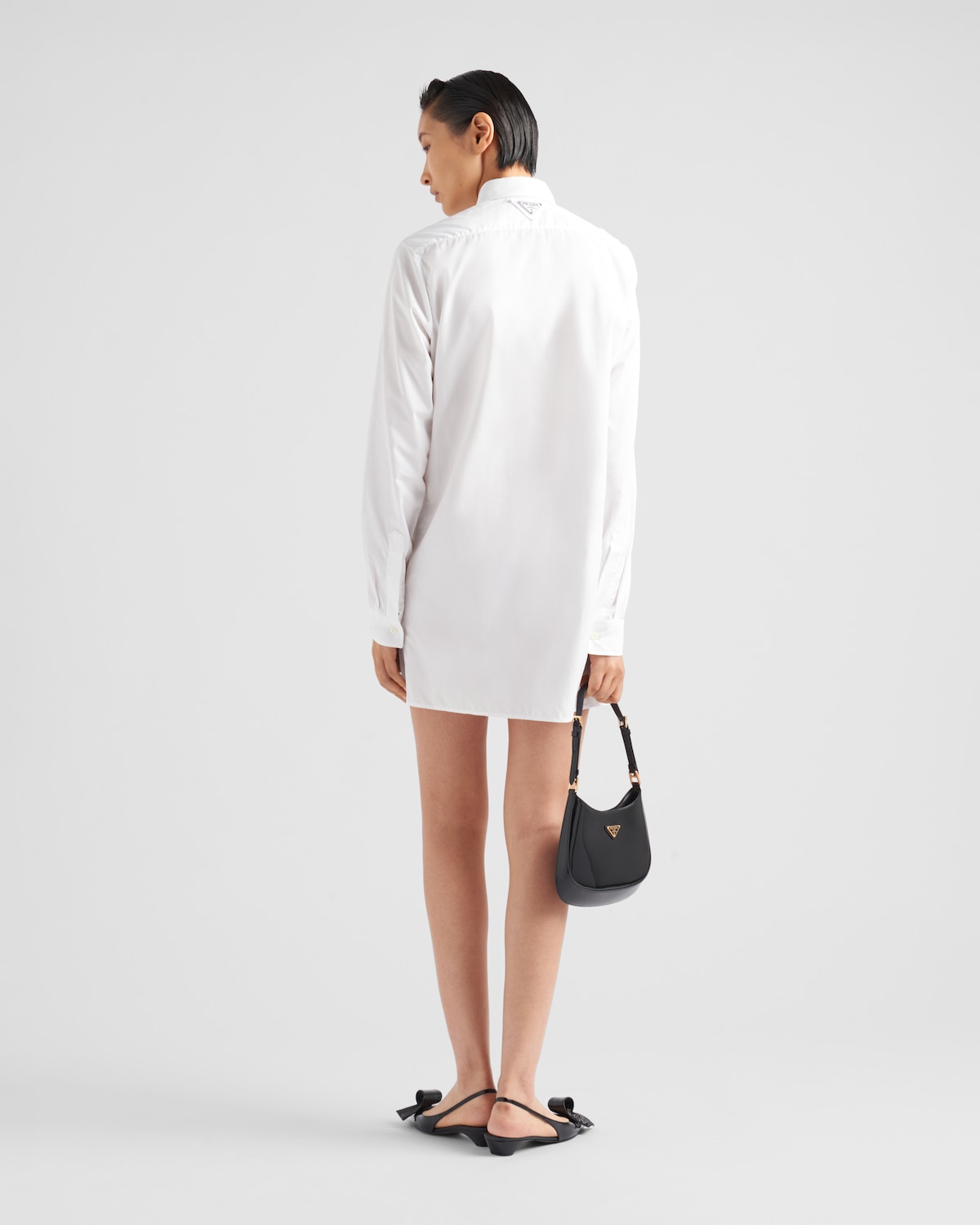 Prada Minivestido Camisero De Popelín