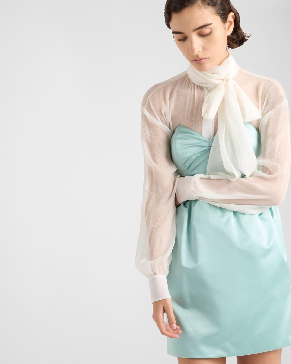 Prada Minivestido De Duchesse