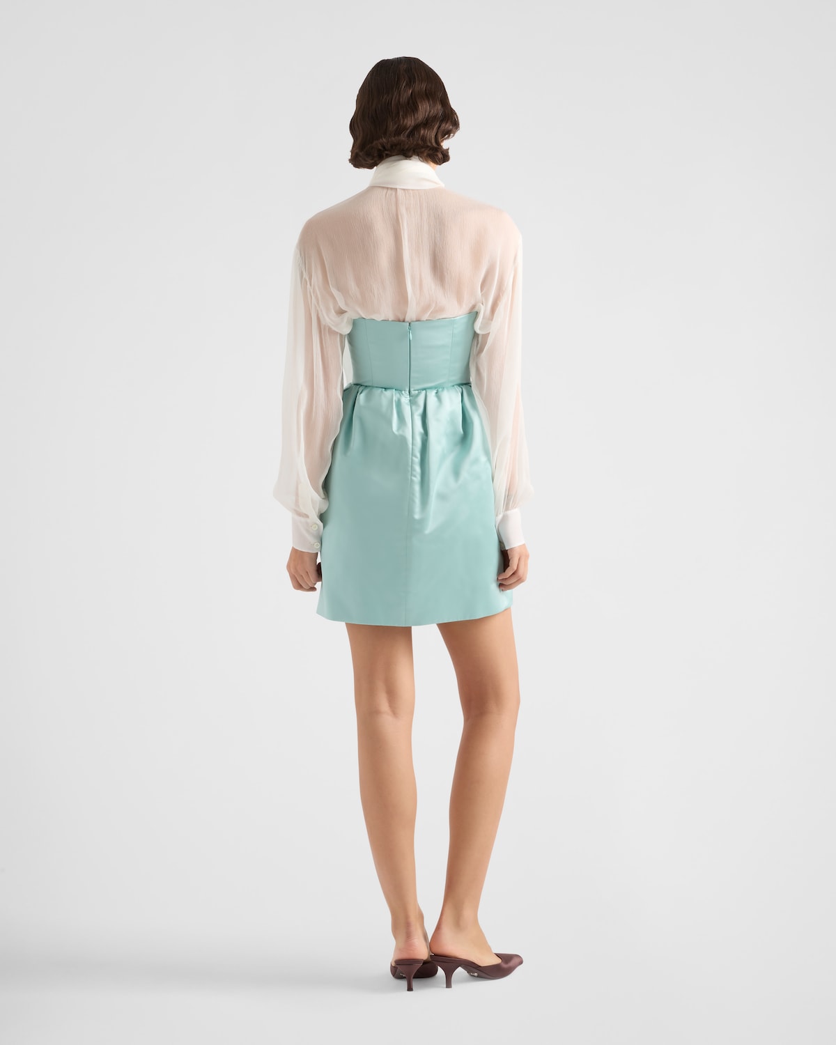 Prada Minivestido De Duchesse