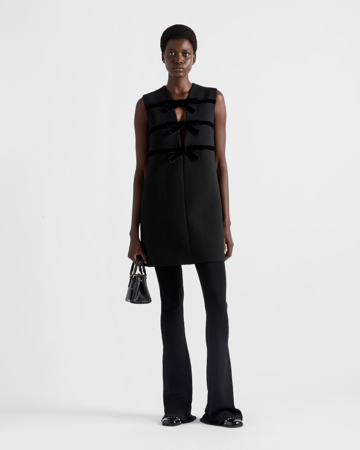 Prada Minivestido de natté