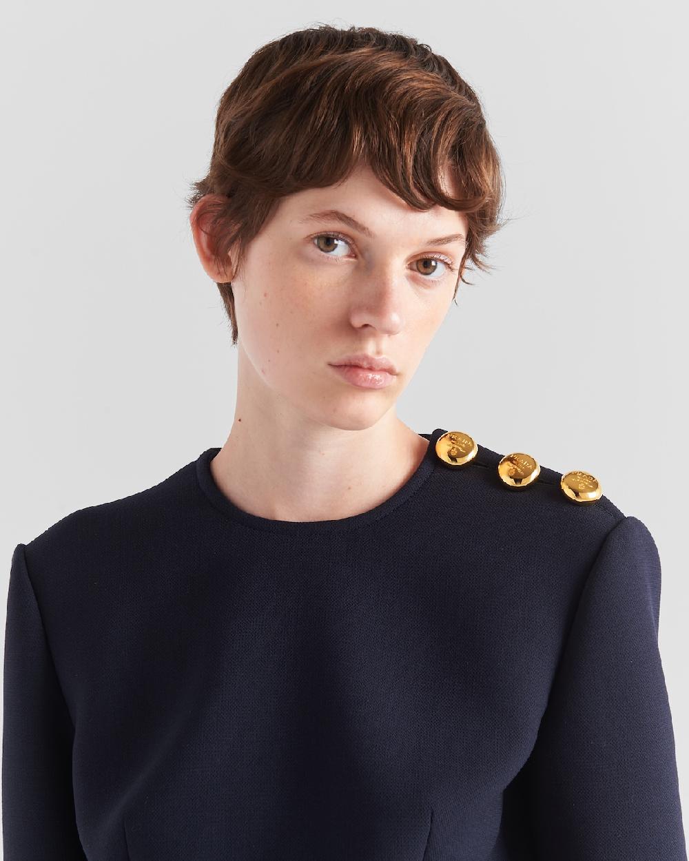 Prada Minivestido De Natté