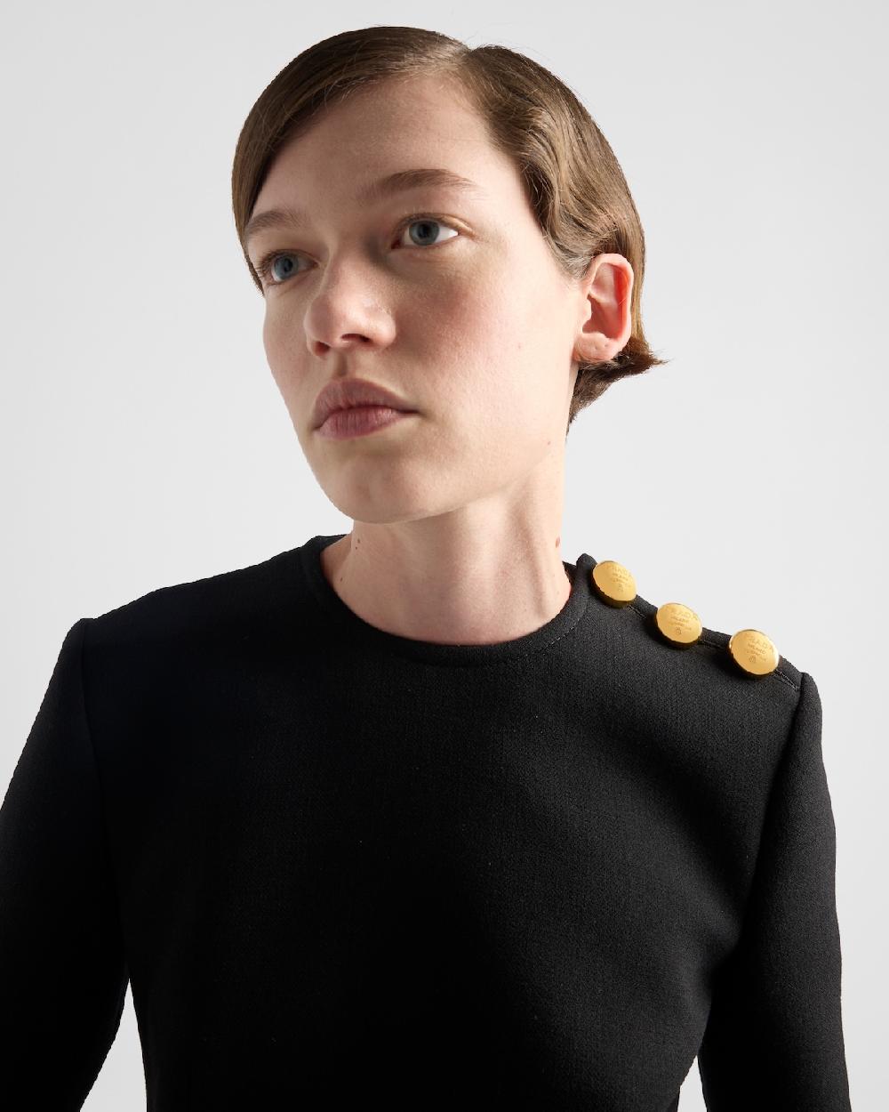 Prada Minivestido De Natté