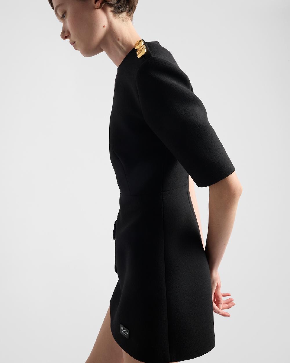 Prada Minivestido De Natté