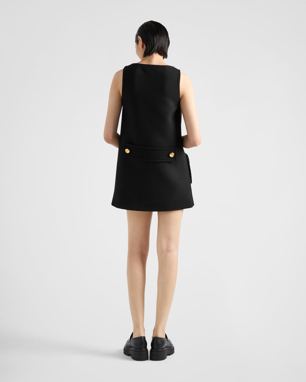 Prada Minivestido De Natté