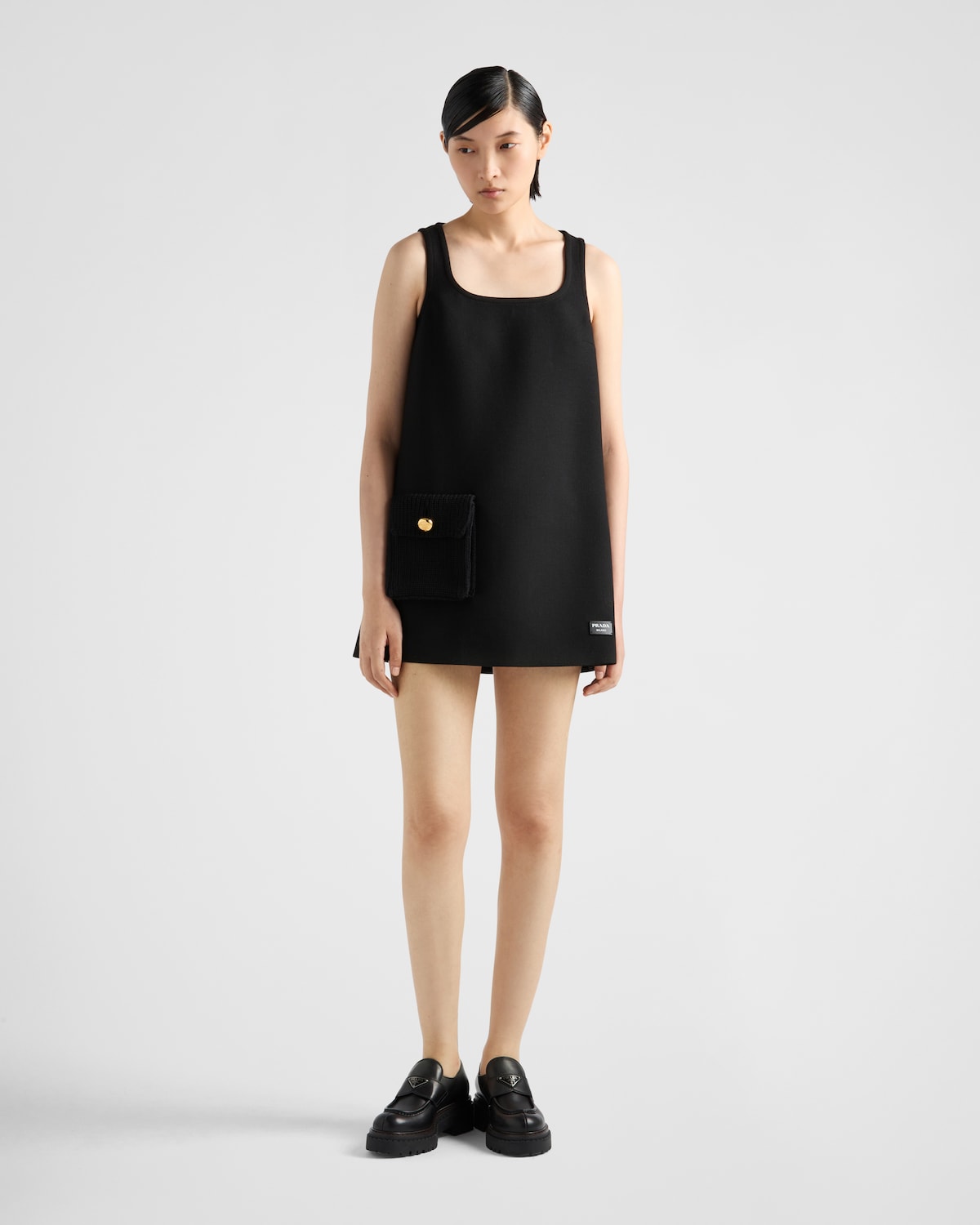 Prada Minivestido de natté