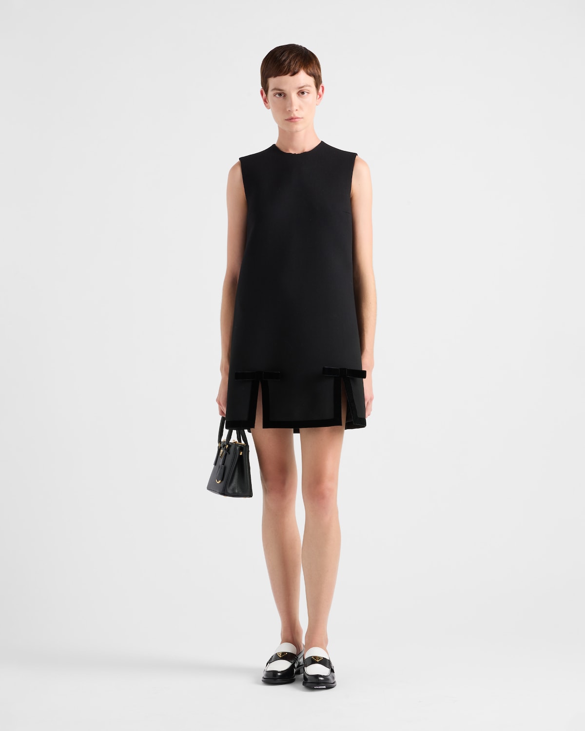 Prada Minivestido de natté