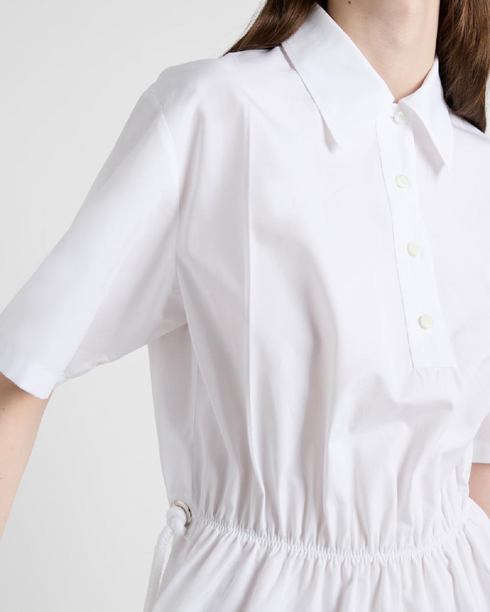 Prada Minivestido De Popelina