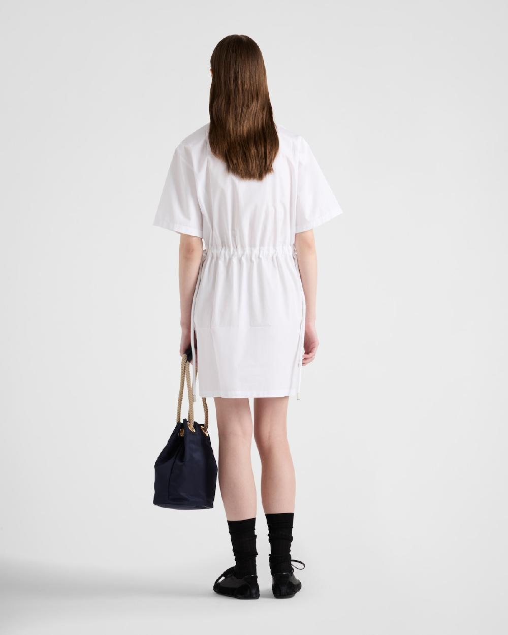 Prada Minivestido De Popelina