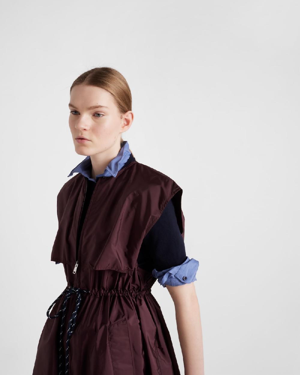 Prada Minivestido De Re-Nylon