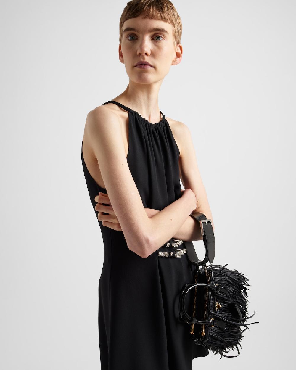 Prada Minivestido De Sablé Bordado